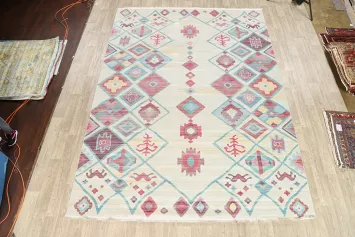 Vintage Style Distressed Heat-Set Area Rugs