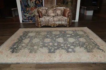 Antique Look Floral Oushak Oriental Area Rug 9x12