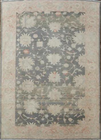 Antique Look Floral Oushak Oriental Area Rug 9x12