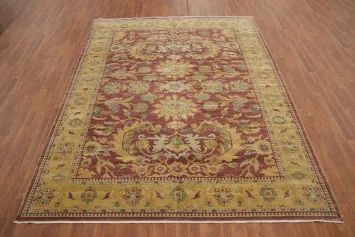 Vegetable Dye Mauve Oushak Egyptian Area Rug 8x10