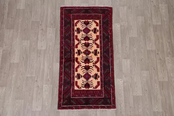 Geometric Balouch Afghan Oriental Area Rug 3x6