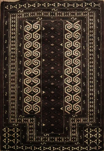 Geometric Balouch Oriental Accent Rug 3x4