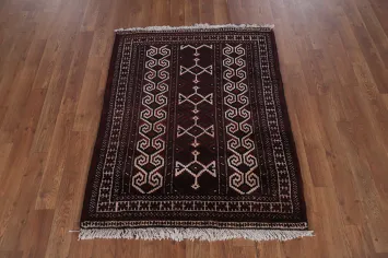 Geometric Balouch Afghan Oriental Accent Rug 3x4