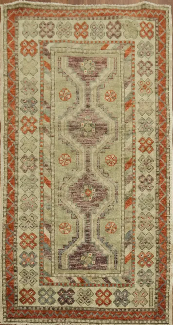Geometric Anatolian Turkish Area Rug 3x5