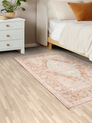 Vegetable Dye Muted Oushak Turkish Area Rug 3x5