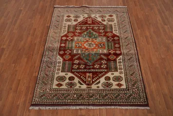 Vegetable Dye Super Kazak Oriental Rug 5x6