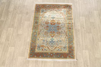 Vintage Style Floral Distressed Heat-Set Area Rugs