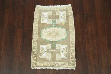 Geometric Anatolian Turkish Area Rug 2x3