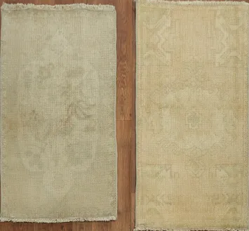 Set of 2 Geometric Anatolian Turkish Area Rugs 2x3