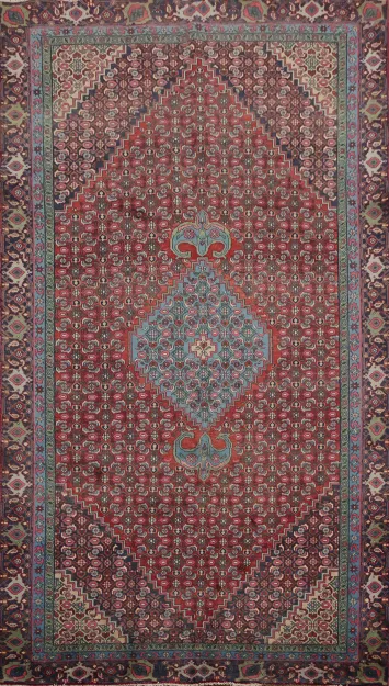 Vintage Persian Rug with Distinctive Diamond Centerpiece 6x10