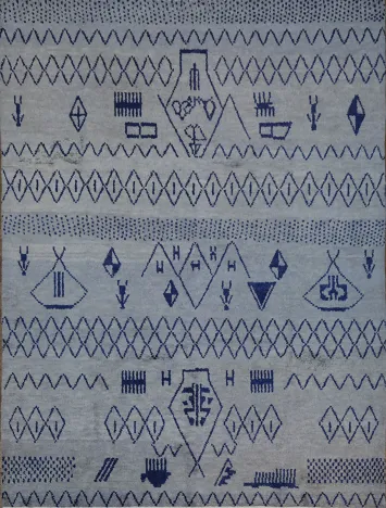 Tribal Geometric Moroccan Area Rug 8x10