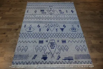 Tribal Geometric Moroccan Area Rug 8x10
