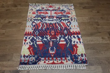 Artisan Crafted Abstract Rug with Vibrant Color Palette 4x6