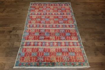 Geometric Plush Shaggy Moroccan Area Rug 6x10