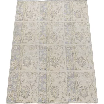 Floral Oushak Turkish Area Rug 5x6