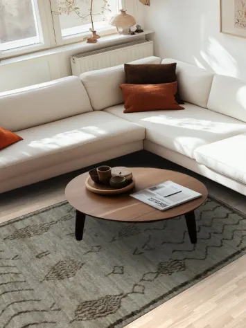 Handwoven Berber-Inspired Rug for Contemporary Spaces 5x8