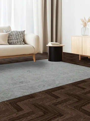 Muted Beige Gray Tabriz Distressed Persian Area Rug 6x9