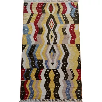 Geometric Moroccan Area Rug 5x8
