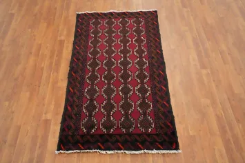 Geometric Balouch Oriental Rug 3x6