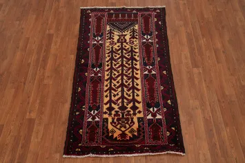 Geometric Balouch Afghan Oriental Rug 3x6