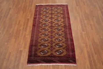 Geometric Balouch Oriental Wool Rug 3x6