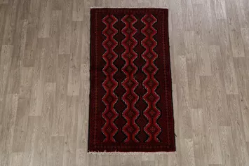 Geometric Balouch Afghan Oriental Area Rug 3x6