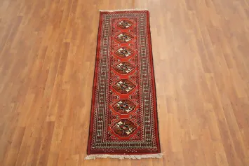 Geometric Bokhara Oriental Runner Rug 2x6