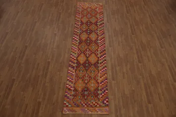 Geometric Moroccan Oriental Runner Rug 3x13