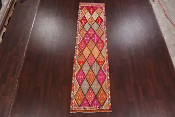 Geometric Moroccan Oriental Runner Rug 3x11