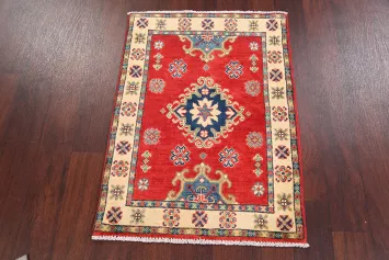 Geometric Super Kazak Oriental Area Rug 2x3