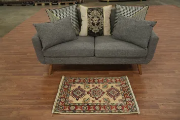 Geometric Super Kazak Oriental Area Rug 2x3