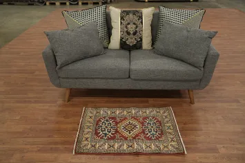 Geometric Super Kazak Oriental Area Rug 2x3