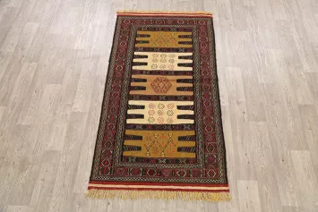 Sumak Kilim Hand-Woven Persian Area Rug 3x6