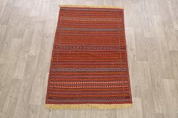 Striped Kilim Persian Area Rug 3x5