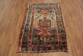 Vintage Tribal Hamedan Persian Rug 4x6