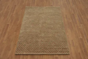 Modern Trellis Oriental Area Rug 4x6
