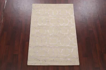 Modern Trellis Oriental Area Rug 4x6