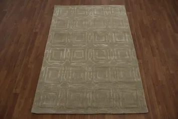 Chic Textured Trellis Modern Rug 4x6 for Contemporary Homes