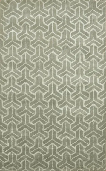 Modern Trellis Oriental Area Rug 5x8