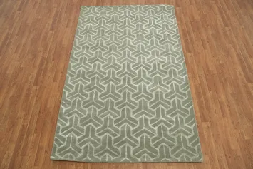 Modern Trellis Oriental Area Rug 5x8