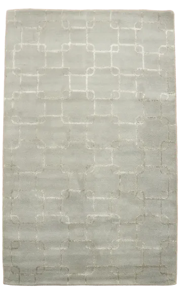 Modern Trellis Oriental Area Rug 5x8