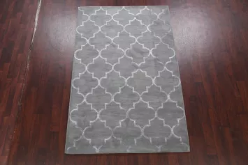 Modern Trellis Oriental Area Rug 5x8