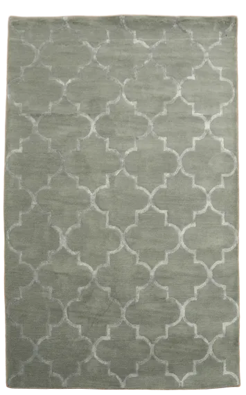 Modern Trellis Oriental Area Rug 5x8