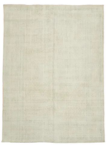 Sleek Beige Distressed Persian Rug for a Subtle Touch of Elegance 8x11 ft
