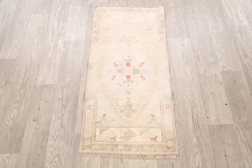 Muted Distressed Oushak Oriental Area Rug 2x3