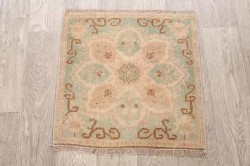 Square Oushak Oriental Area Rug 2x2