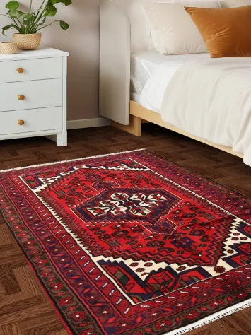 Tribal Hamedan Persian Area Rug 3x5