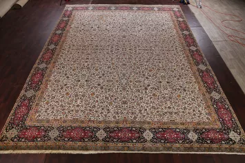 Large 100% Vegetable Dye Agra Oriental Area Rug 14x18