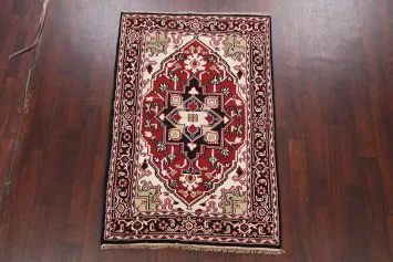 Geometric Heriz Oriental Area Rug 4x6