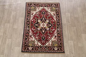 Geometric Heriz Oriental Area Rug 4x6